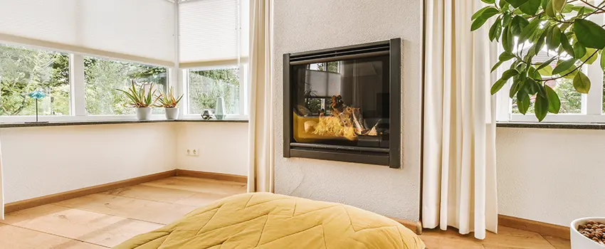 Residential Fireplace Ceramic Glass Installation in Woodmere, NY