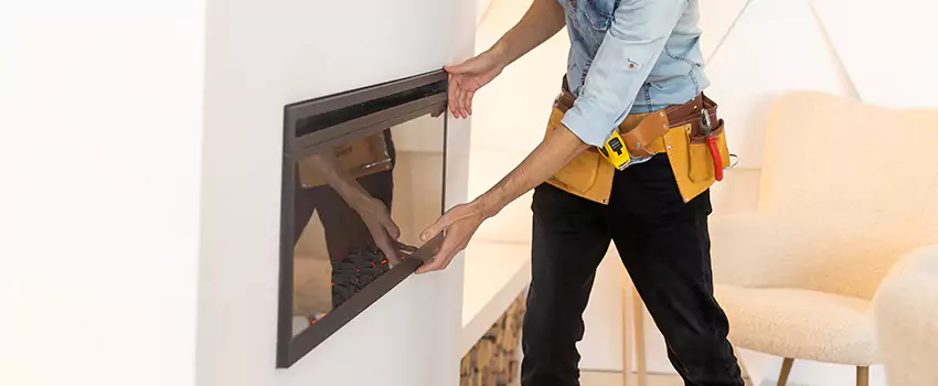 Metal Fireplace Installation in Woodmere, New York